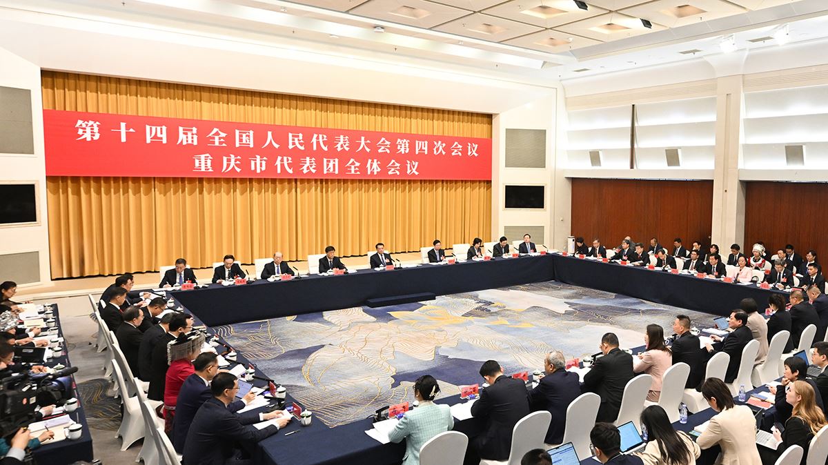 重庆代表团举行全体会议审查“十五五”规划纲要草案袁家军胡衡华王炯张轩参加